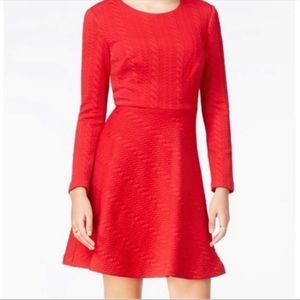 Betsy Johnson Red Quilted Skater Dress NWT Size: 2
